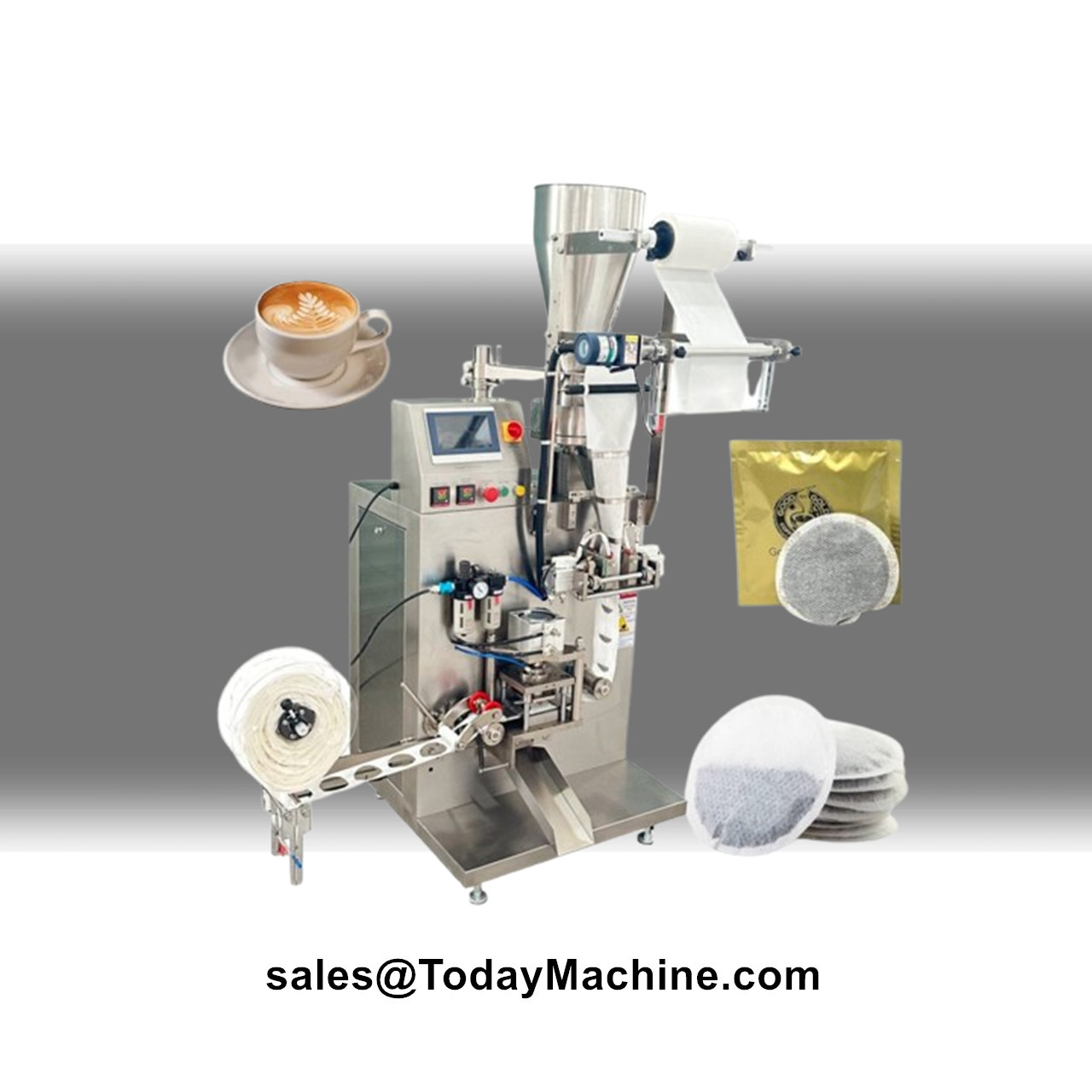 Coffee Tea Machine - Automatic Filter Paper Tea Bag Round