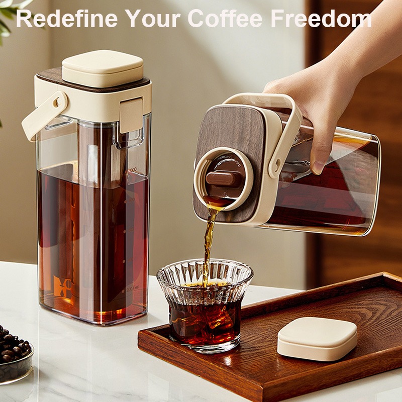 Coffee Tea Pot - Cold Brew Coffee Pitcher Leak Proof