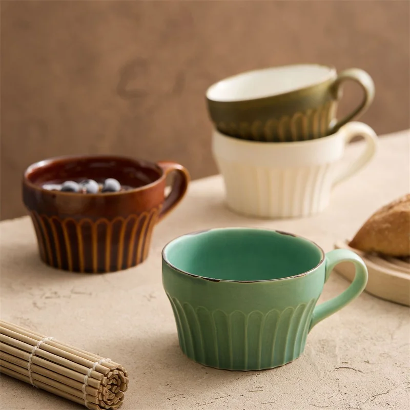 350ml Japanese Retro Vertical  - Coffee Tea Japan ulasan dan harga
