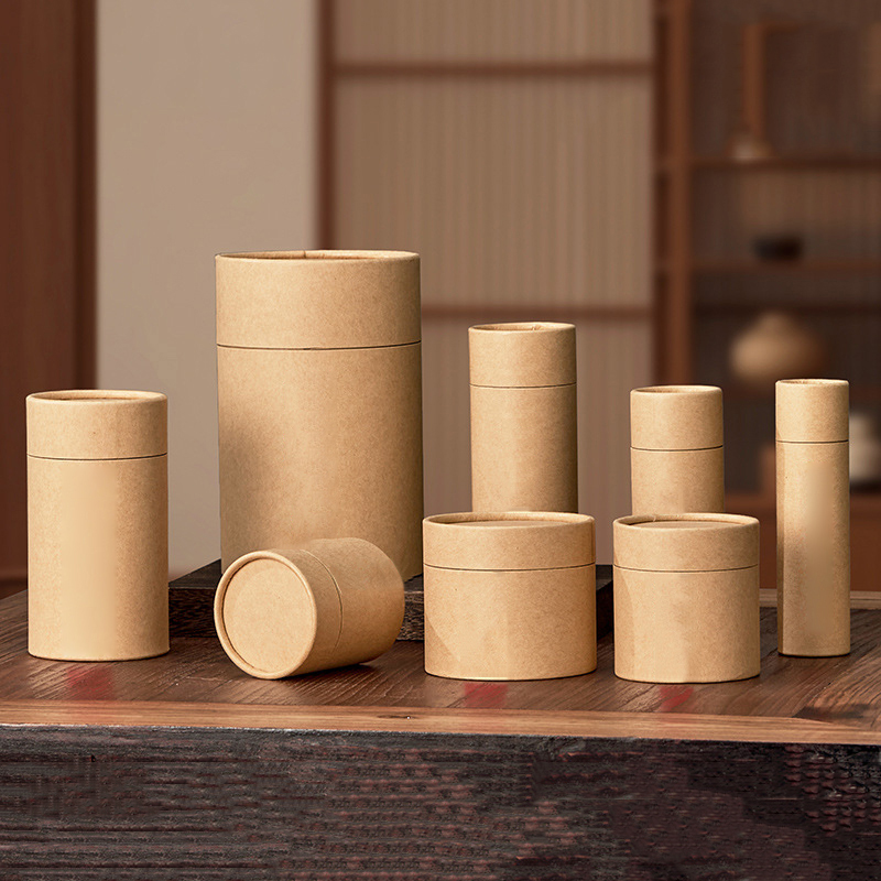 1PCS New Kraft Paperboard Tube - Coffee Tea Gift ulasan dan harga
