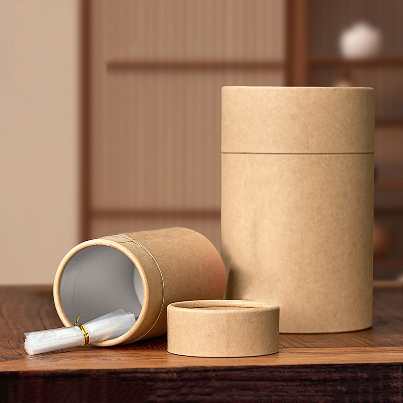1PCS New Kraft Paperboard Tube - Coffee Tea Gift ulasan dan harga