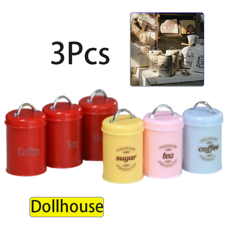 3Pcs Miniature Dollhouse Mini  - Coffee Tea & Jane ulasan dan harga