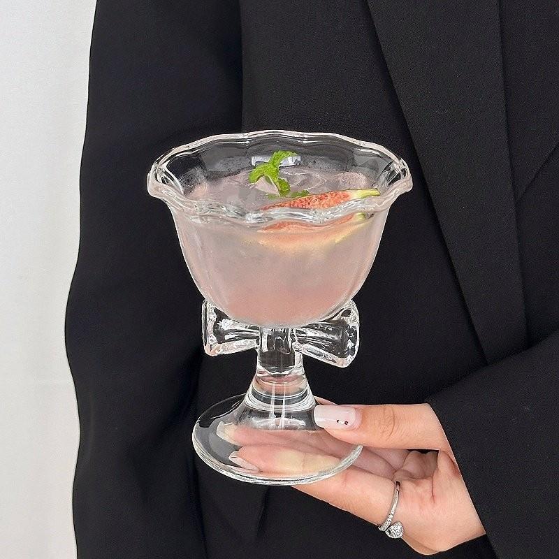 New Bow Glass Cute Water Cup C - Coffee Tea Gift ulasan dan harga