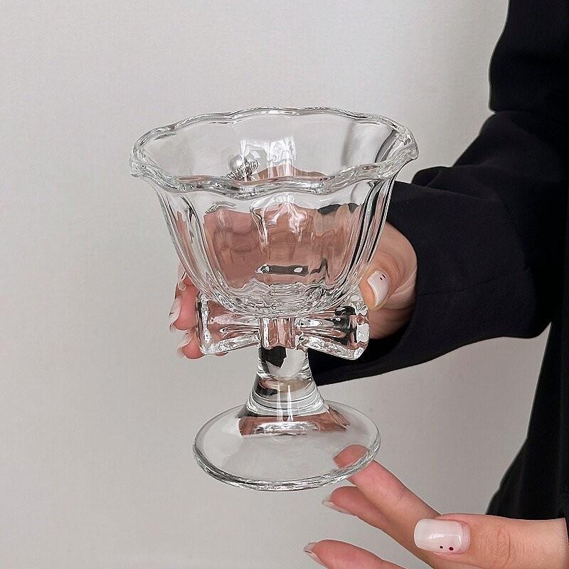 New Bow Glass Cute Water Cup C - Coffee Tea Gift ulasan dan harga
