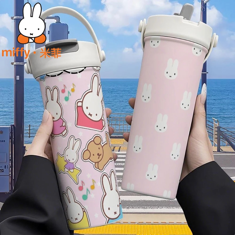 Miffy Rabbit Handheld Thermos  - Good Coffee Tea ulasan dan harga