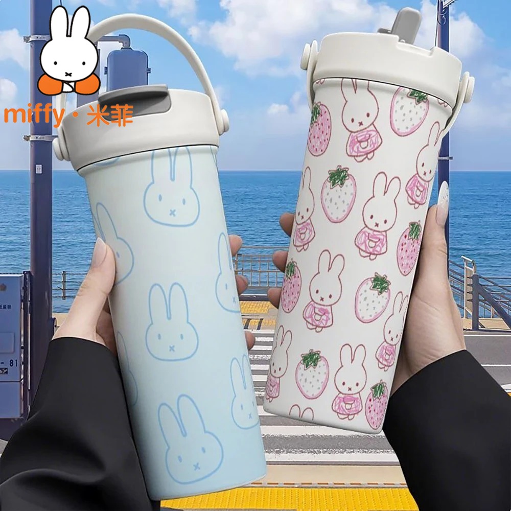 Miffy Rabbit Handheld Thermos  - Good Coffee Tea ulasan dan harga