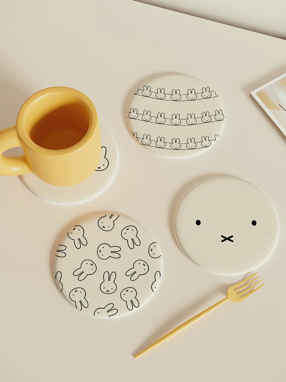 Miffy Diatom Mud Coaster Cute  - Good Coffee Tea ulasan dan harga