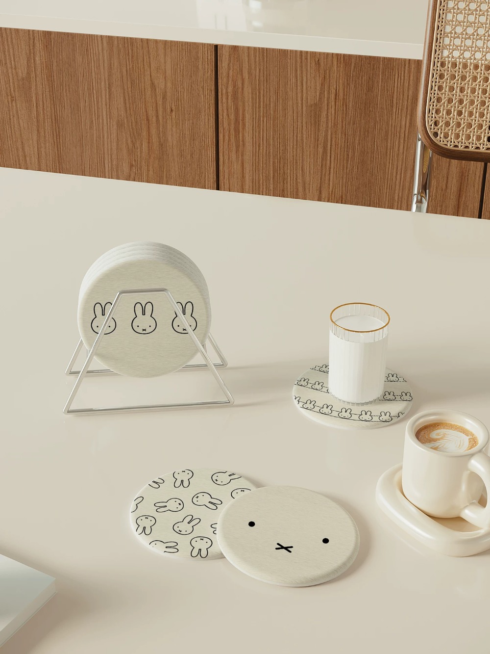 Miffy Diatom Mud Coaster Cute  - Good Coffee Tea ulasan dan harga