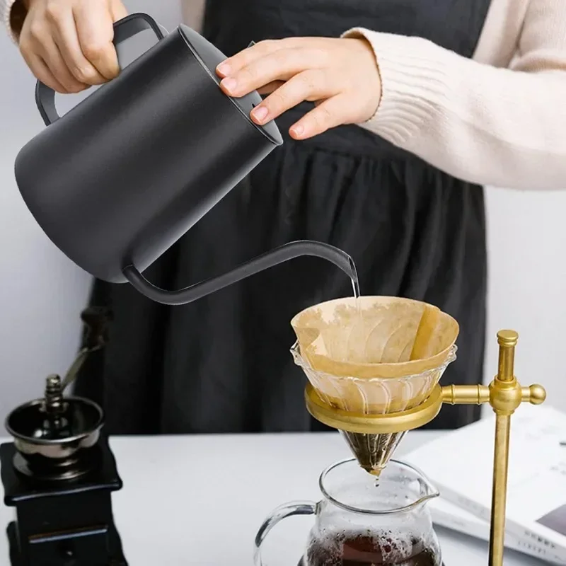 350/600ML Stainless Steel Drip - Coffee Tea Pot ulasan dan harga