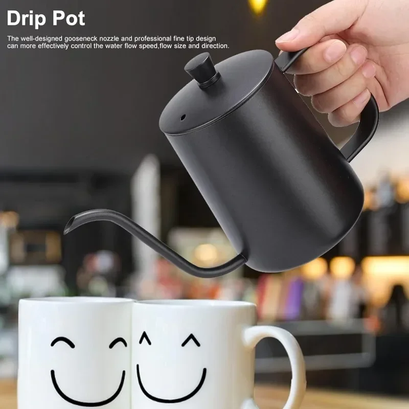 350/600ML Stainless Steel Drip - Coffee Tea Pot ulasan dan harga