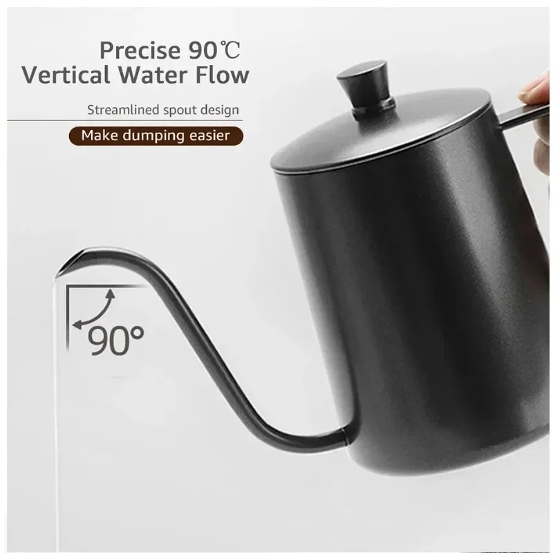 350/600ML Stainless Steel Drip - Coffee Tea Pot ulasan dan harga