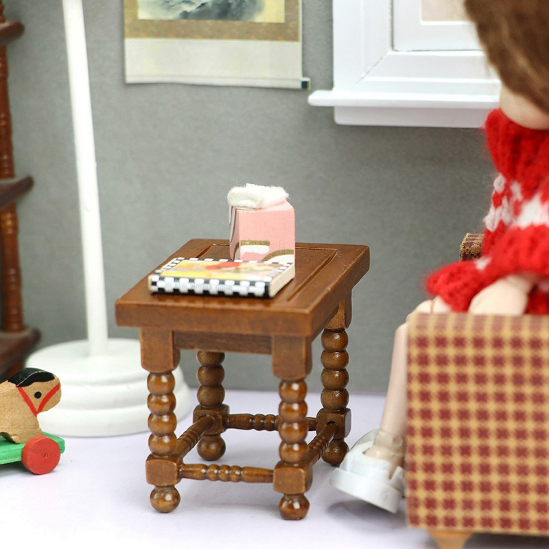 1:12 Dollhouse Miniature Round - Coffee Tea & Jane ulasan dan harga