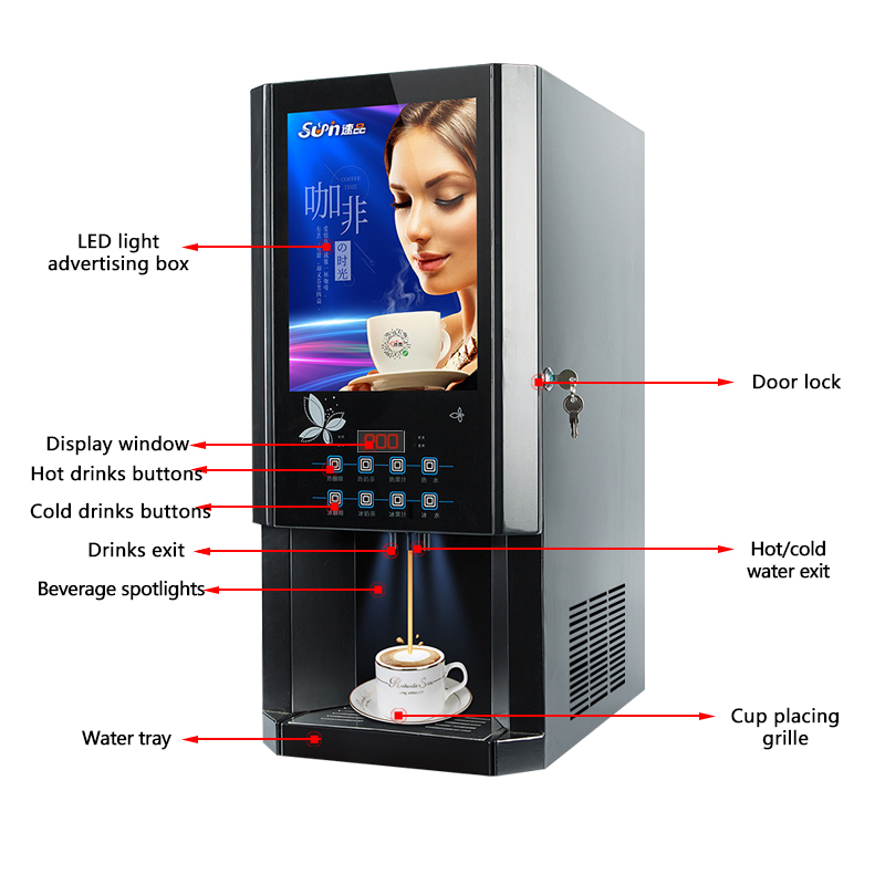 30SCW-8 Hot Ice Instant Coffee - Coffee Tea Machine ulasan dan harga