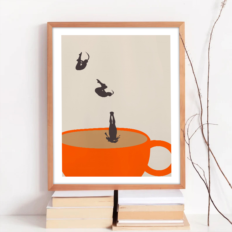 Funny Girl Coffee Tea Cup Medi - Coffee Tea Picture ulasan dan harga