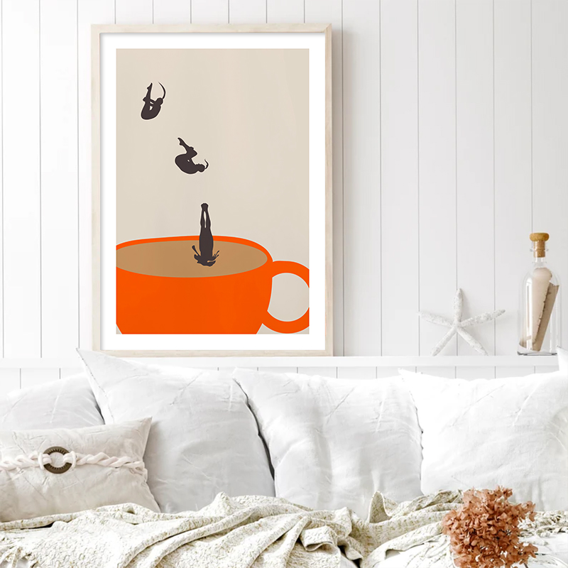 Funny Girl Coffee Tea Cup Medi - Coffee Tea Picture ulasan dan harga
