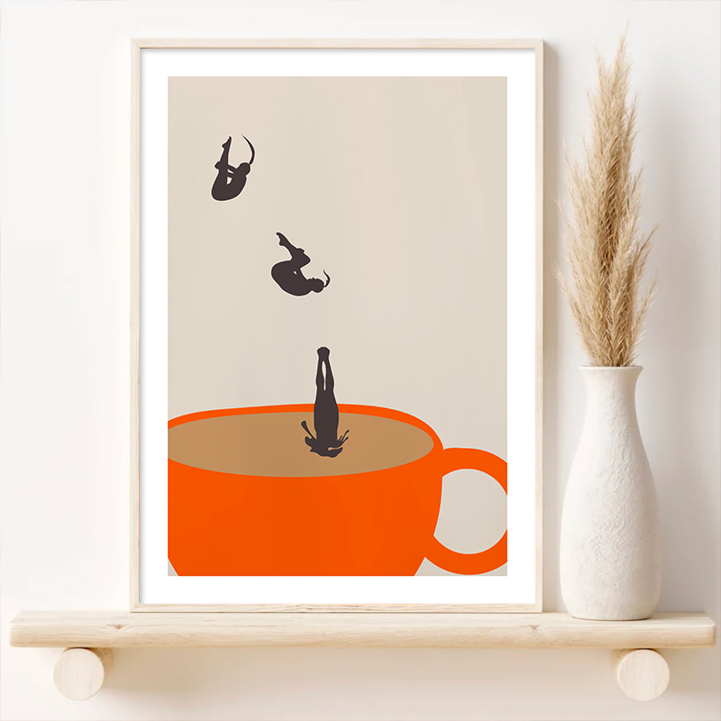 Funny Girl Coffee Tea Cup Medi - Coffee Tea Picture ulasan dan harga
