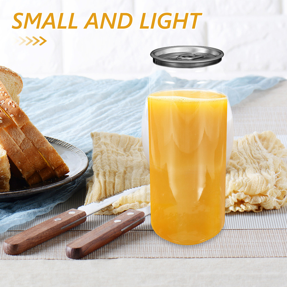 5pcs Transparent Beverage Cans - Coffee Tea With Milk ulasan dan harga