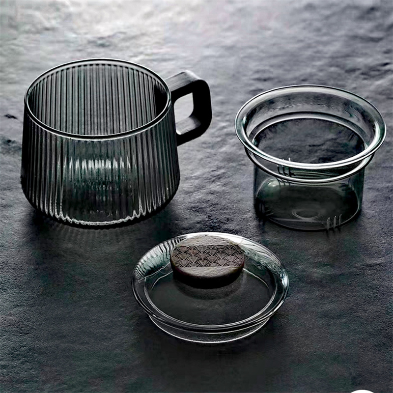 300ml Striped High Borosilicat - Coffee Tea Japan ulasan dan harga