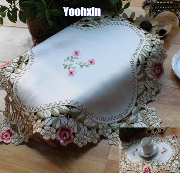 Modern Lace Embroidery Table P - Coffee Tea Place ulasan dan harga