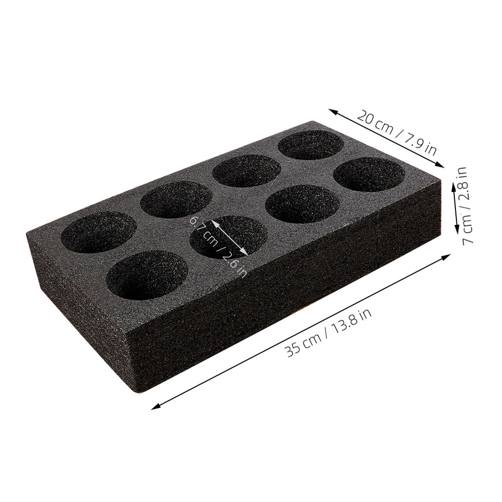 4Pcs 8-Hole Beverage Cup Tray  - Coffee Tea Cup ulasan dan harga