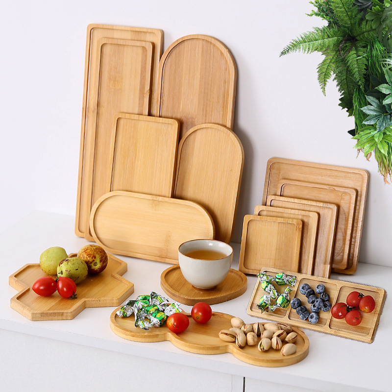 Tableware Solid Wood Food Tray - Coffee Tea Japan ulasan dan harga