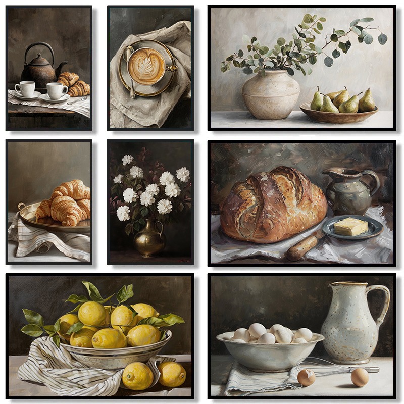 Vintage Still Life Coffee Croi - Coffee Tea Picture ulasan dan harga