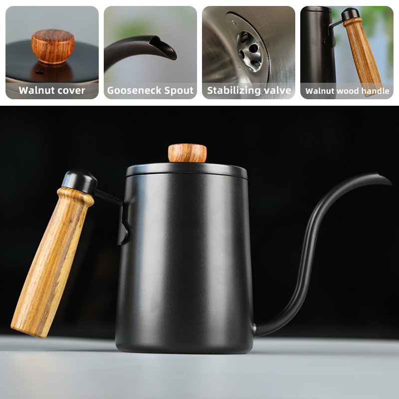 550ML Coffee Pot Milk Frothing - Coffee Tea Pot ulasan dan harga