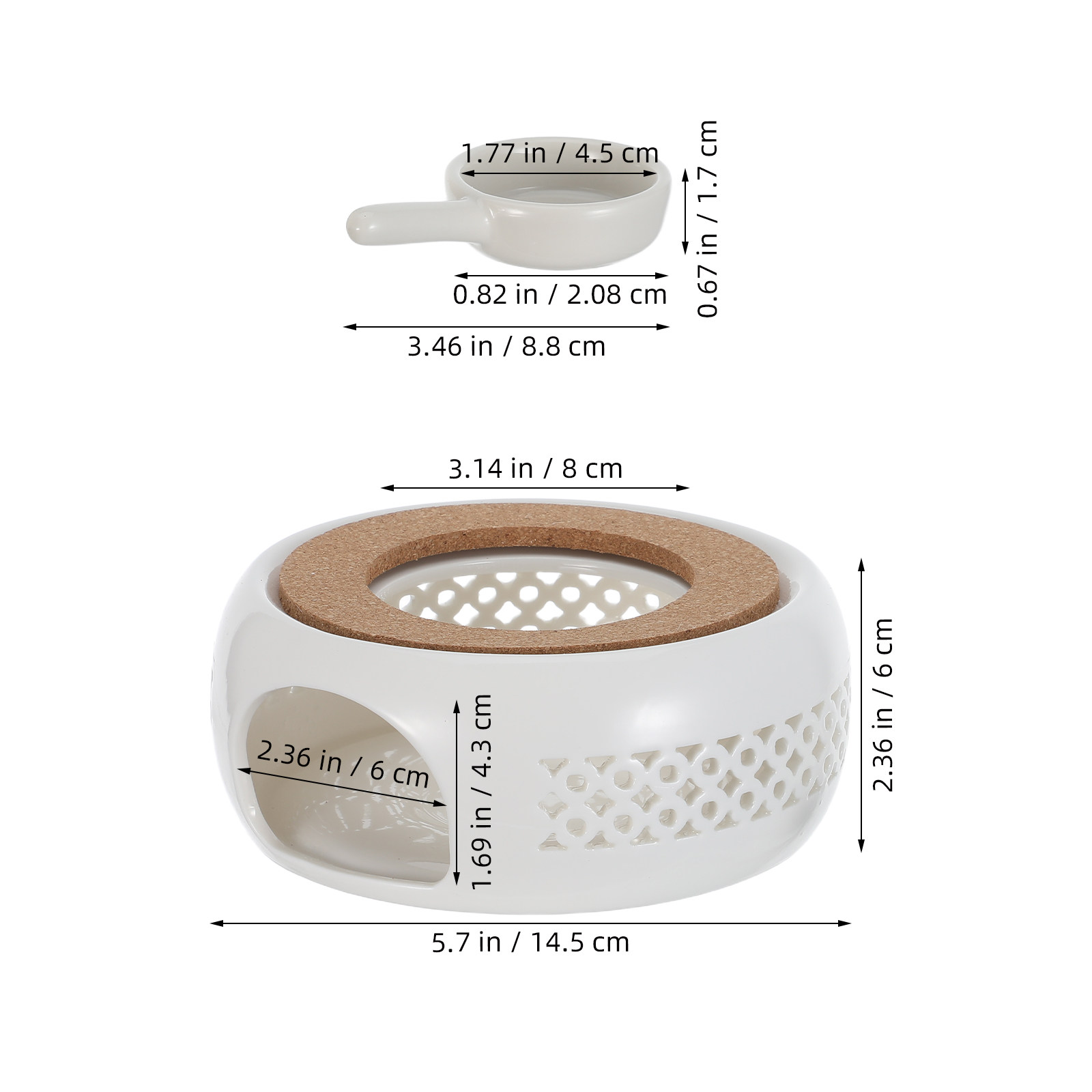 1Set Ceramic Tea Warmer Elegan - Coffee Tea Pot ulasan dan harga