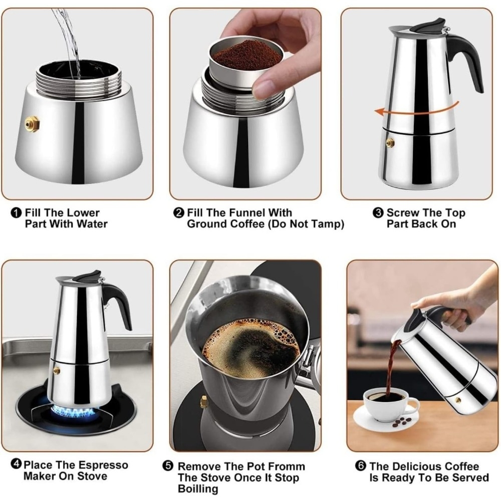 Mocha Coffee Pots Stainless St - Coffee Tea Pot ulasan dan harga