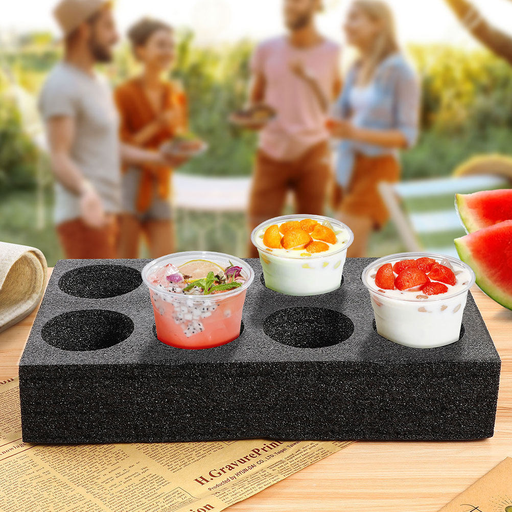4Pcs Multi-Hole Cup Tray 8-Cup - Coffee Tea Cup ulasan dan harga